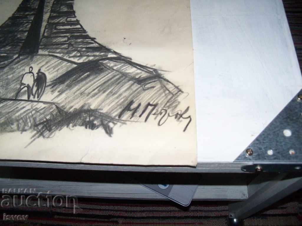 A large socialist painting depicting a socialist monument with price 249.00 BGN | € 127.31 A large socialist painting depicting a socialist monument with price 249.00 BGN | € 127.31