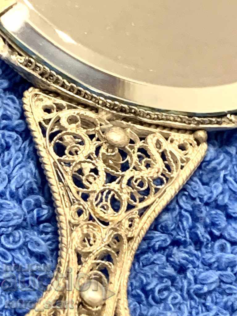 Δημοπρασία Ασημί καθρέφτης, φιλιγκράν Δημοπρασία Ασημί καθρέφτης, φιλιγκράν