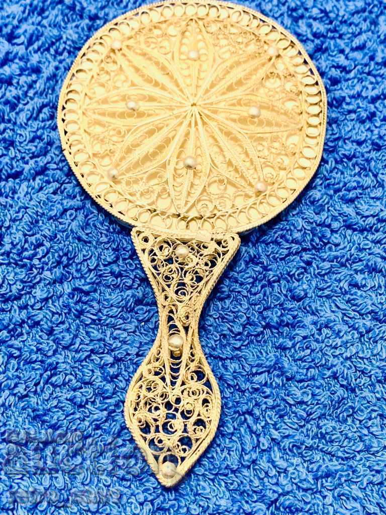 Ασημί καθρέφτης, φιλιγκράν Ασημί καθρέφτης, φιλιγκράν