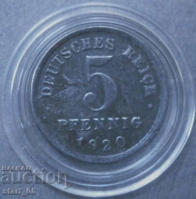 Germany 5 pfennig 1920