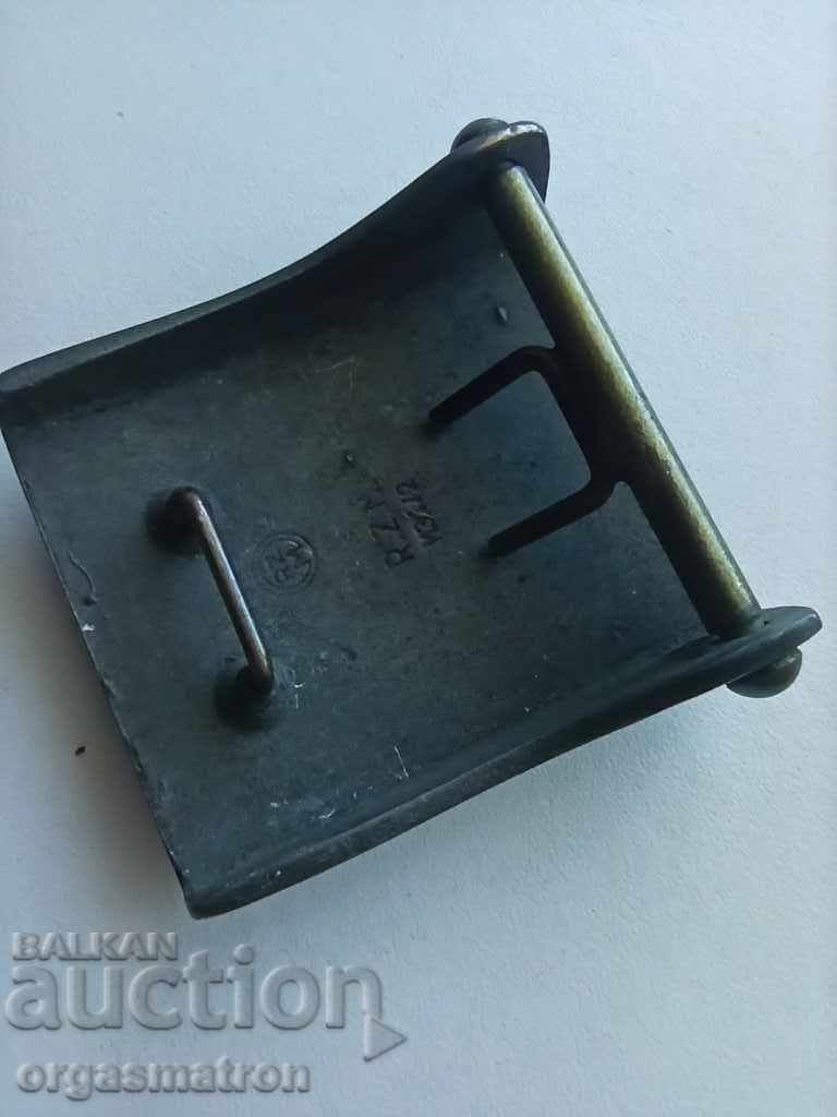 German WW2 Luftschutz Belt Buckle RZM - 5