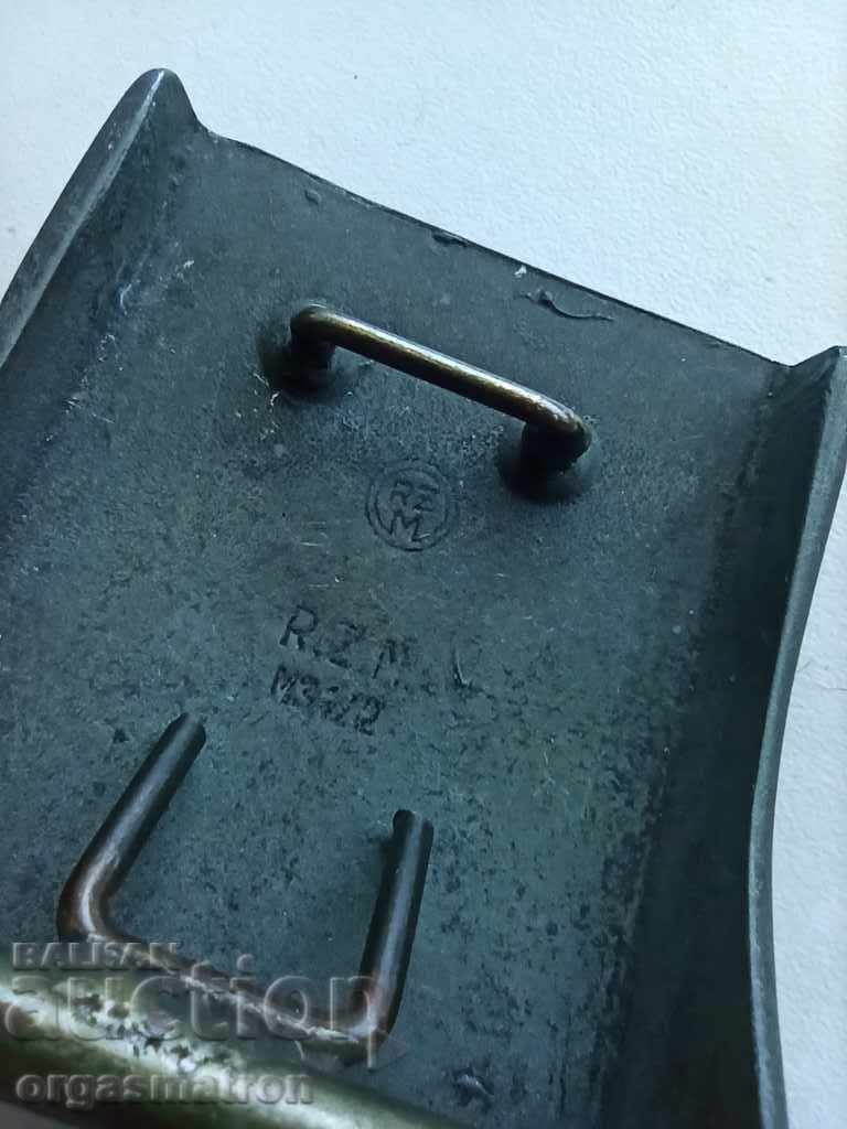 German WW2 Luftschutz Belt Buckle RZM - 6