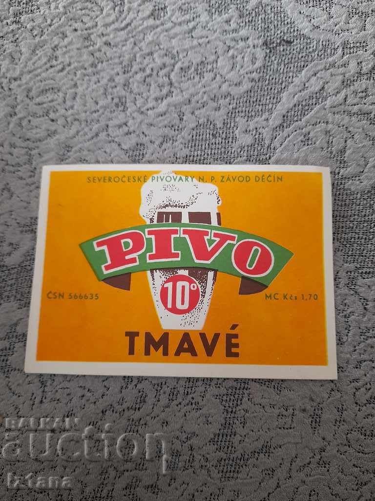 Etichetă de bere, bere Tmave
