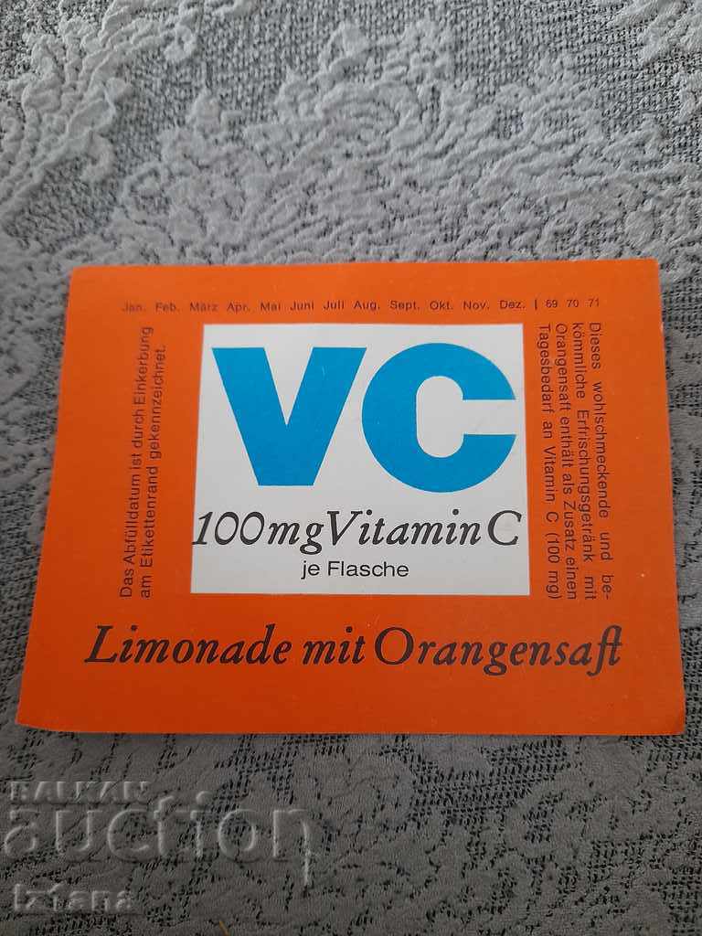 Label from Lemonade VC