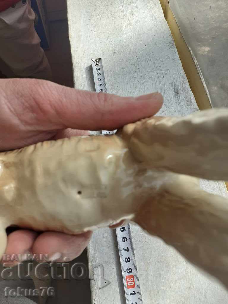 Porcelain figurine figure dog greyhound marking porcelain - 5 Porcelain figurine figure dog greyhound marking porcelain - 5