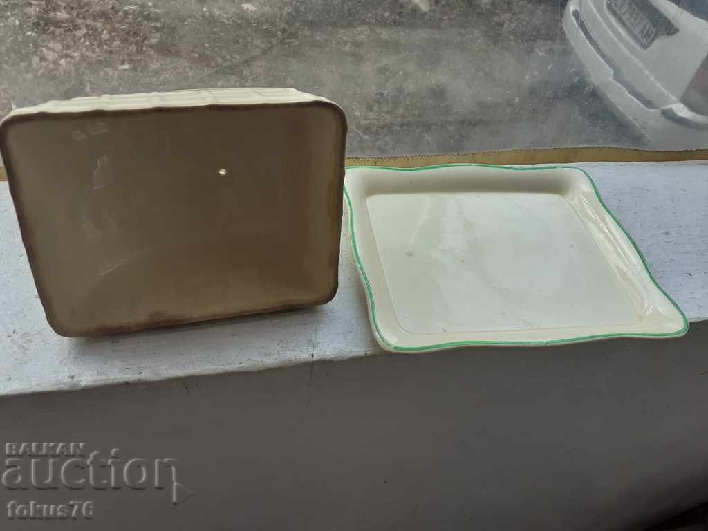 Porcelain oil pan Staffordshire England porcelain - 6