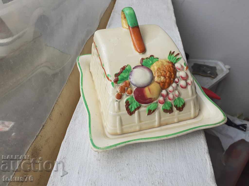 Porcelain oil pan Staffordshire England porcelain - 7