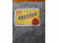 Beer label, Breznak beer