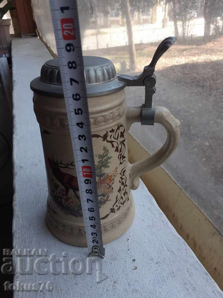 Παλιά σπάνια συλλεκτική κούπα μπύρας θέμα κυνηγιού WMF - 6 Παλιά σπάνια συλλεκτική κούπα μπύρας θέμα κυνηγιού WMF - 6