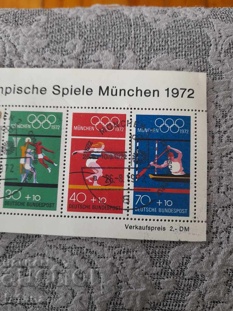 Auction Postage stamps Munich 1972 Olympic Games Auction Postage stamps Munich 1972 Olympic Games