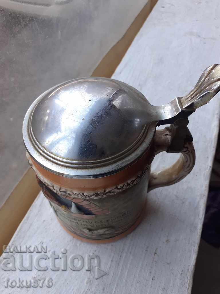 Auction An old rare collector's German beer mug Auction An old rare collector's German beer mug