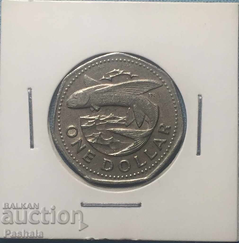 Барбадос 1 долар 1973 г.
