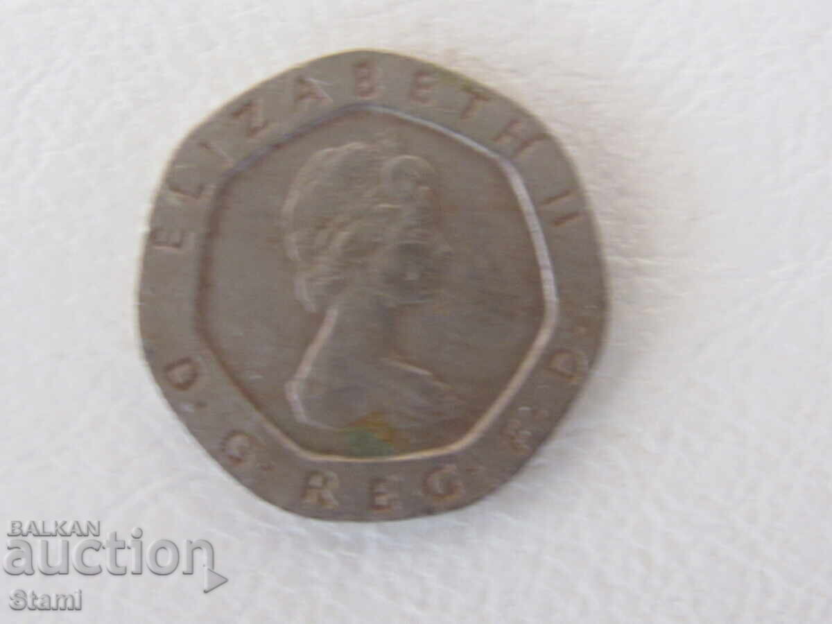 20 pence - Great Britain, 1983, 18L with price 3.60 BGN | € 1.84 20 pence - Great Britain, 1983, 18L with price 3.60 BGN | € 1.84