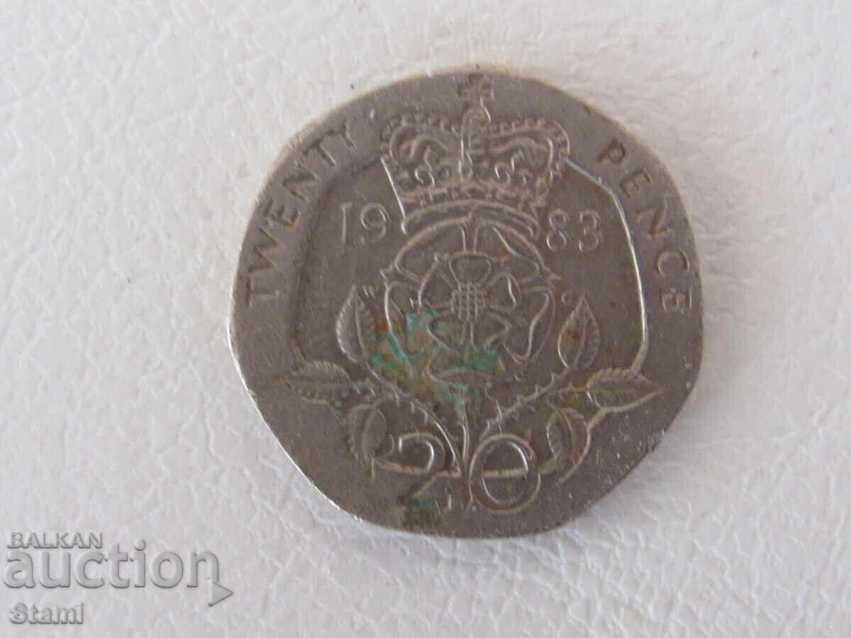Auction 20 pence - Great Britain, 1983, 18L Auction 20 pence - Great Britain, 1983, 18L