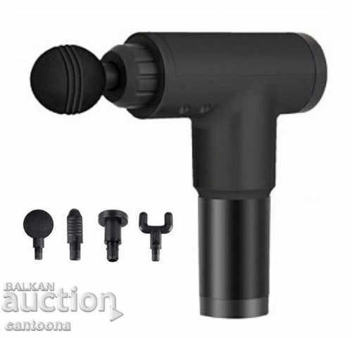 Massage muscle hand percussion massager, 6 speeds, 4 heads with price 48.98 BGN | € 25.04 Massage muscle hand percussion massager, 6 speeds, 4 heads with price 48.98 BGN | € 25.04