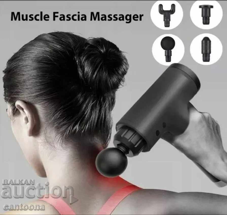 Auction Massage muscle hand percussion massager, 6 speeds, 4 heads Auction Massage muscle hand percussion massager, 6 speeds, 4 heads
