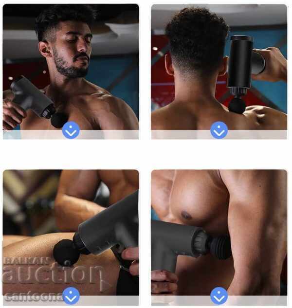 Delivery of Massage muscle hand percussion massager, 6 speeds, 4 heads Delivery of Massage muscle hand percussion massager, 6 speeds, 4 heads