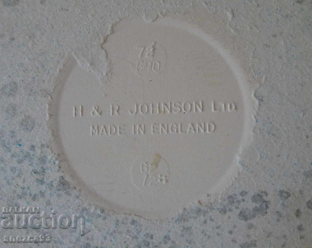 English copper panel with picture, marking. - 6