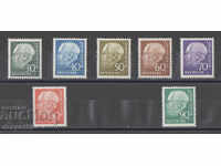1957. West Germany. Professor Th. Heuss - New size and colors