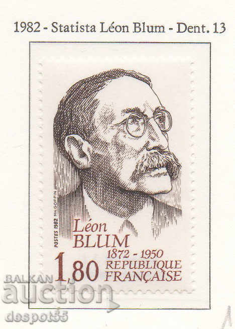 1982. Франция. 110 години от рождението на Леон Блум.