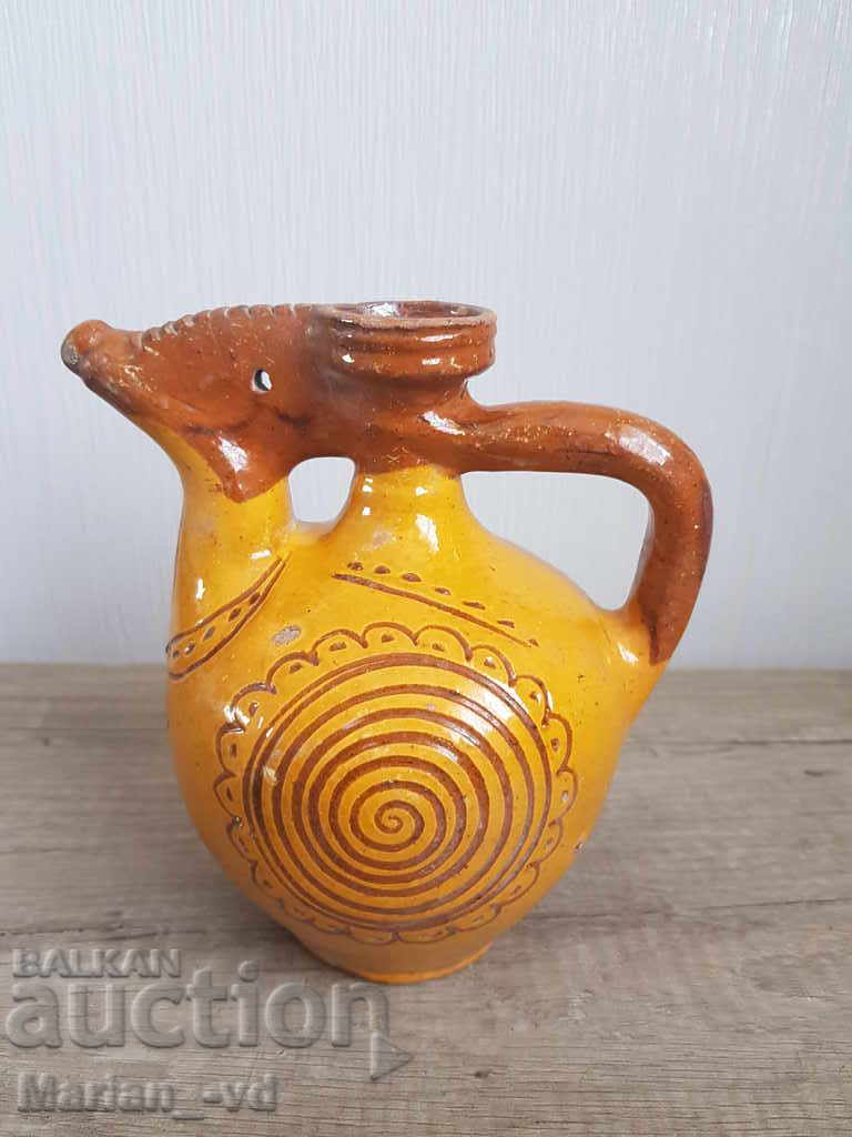 Old ceramic barrel, pavur, krondir, pint