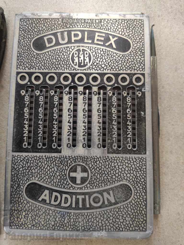Old duplex mechanical calculator with price 79.00 BGN | € 40.39 Old duplex mechanical calculator with price 79.00 BGN | € 40.39