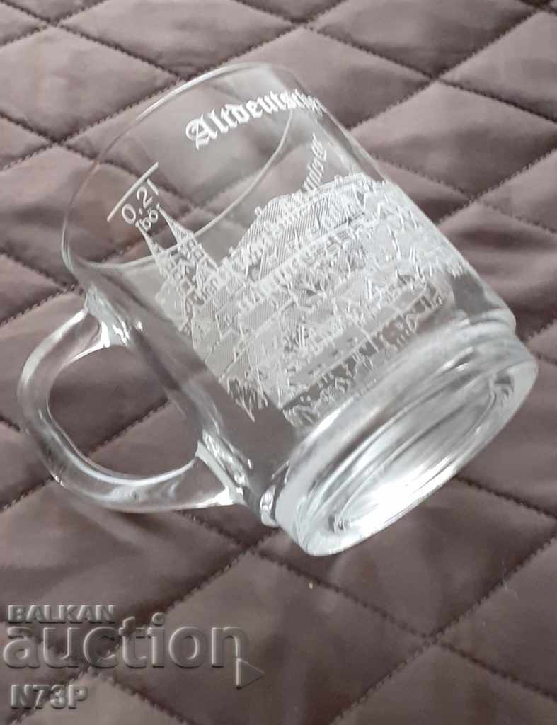 GLASS. HALBA. ADVERTISING. COLLECTION. BEER. - 7 GLASS. HALBA. ADVERTISING. COLLECTION. BEER. - 7