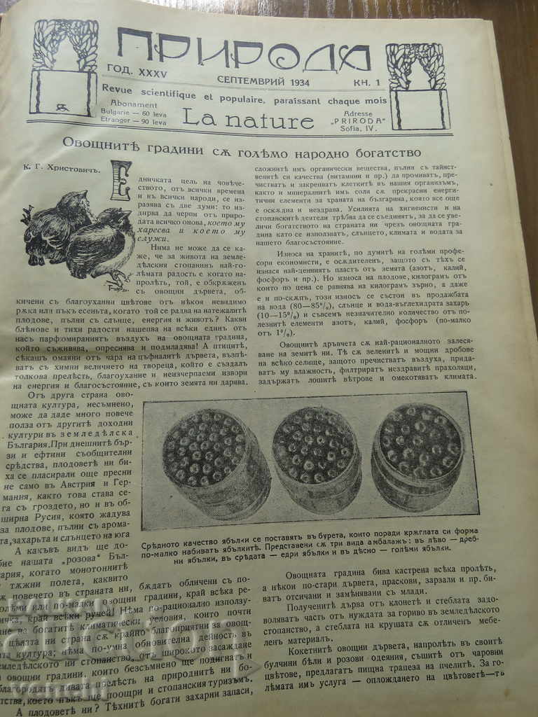 1934, 1935 - NATURE MAGAZINE - TWO FULL ANNIVERSARIES with price 69.99 BGN | € 35.79 1934, 1935 - NATURE MAGAZINE - TWO FULL ANNIVERSARIES with price 69.99 BGN | € 35.79