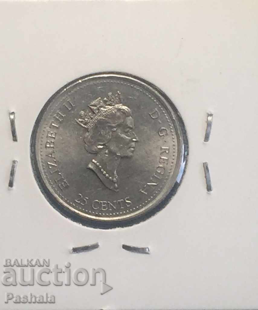 Canada 25 cent 2000 with price 2.00 BGN | € 1.02 Canada 25 cent 2000 with price 2.00 BGN | € 1.02