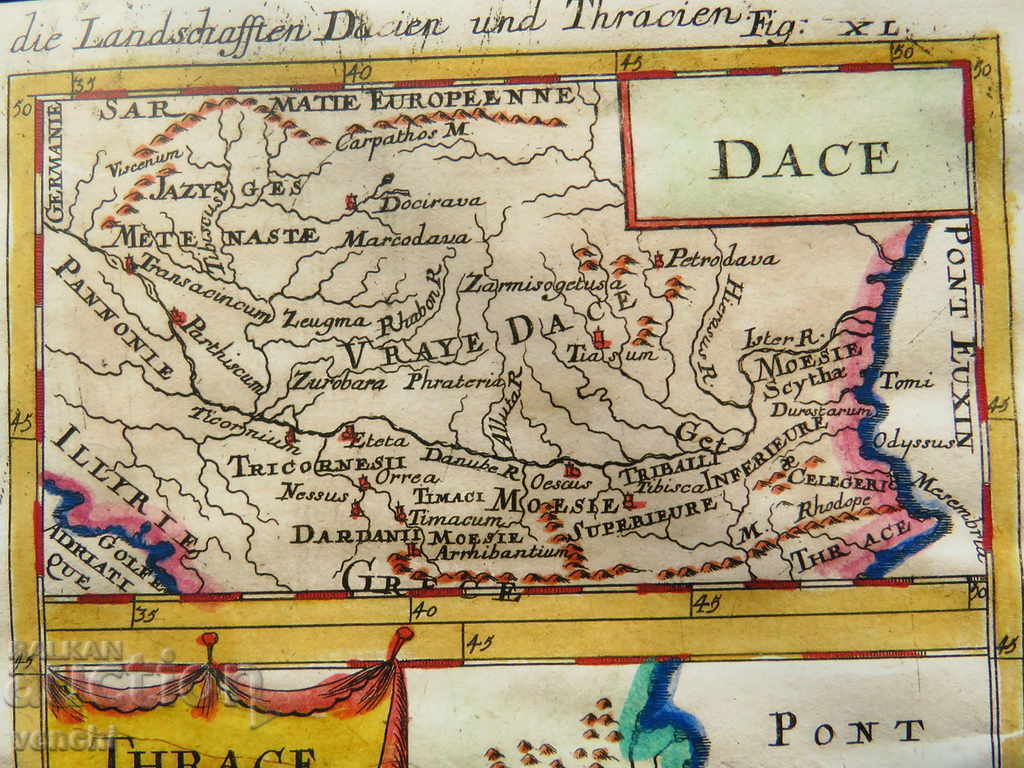 1719 - MAP OF THRACIA AND DACIA - COPY with price 3.99 BGN | € 2.04 1719 - MAP OF THRACIA AND DACIA - COPY with price 3.99 BGN | € 2.04