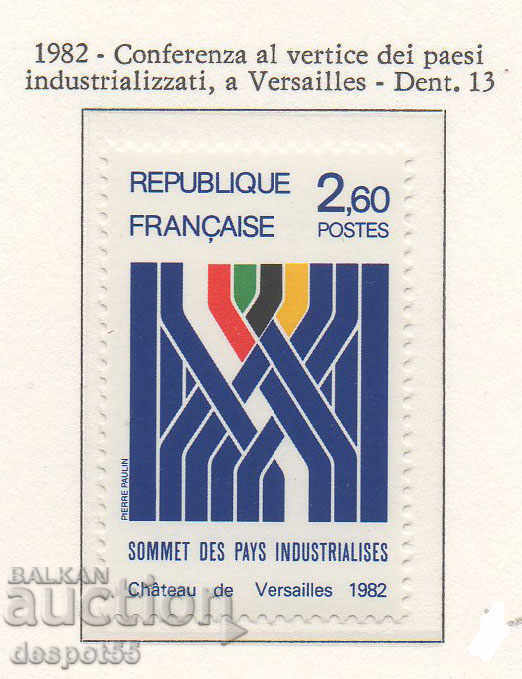 1982. France. Summit of the industrialized countries.