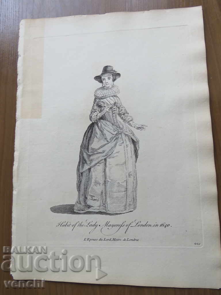 1770 - ENGRAVING - COSTUMES - ORIGINAL with price 39.99 BGN | € 20.45 1770 - ENGRAVING - COSTUMES - ORIGINAL with price 39.99 BGN | € 20.45