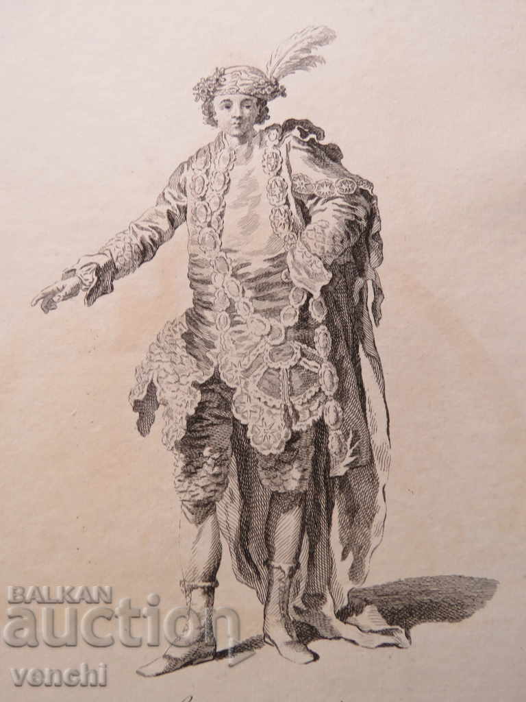 1770 - ГРАВЮРА - КОСТЮМИ - ОРИГИНАЛ