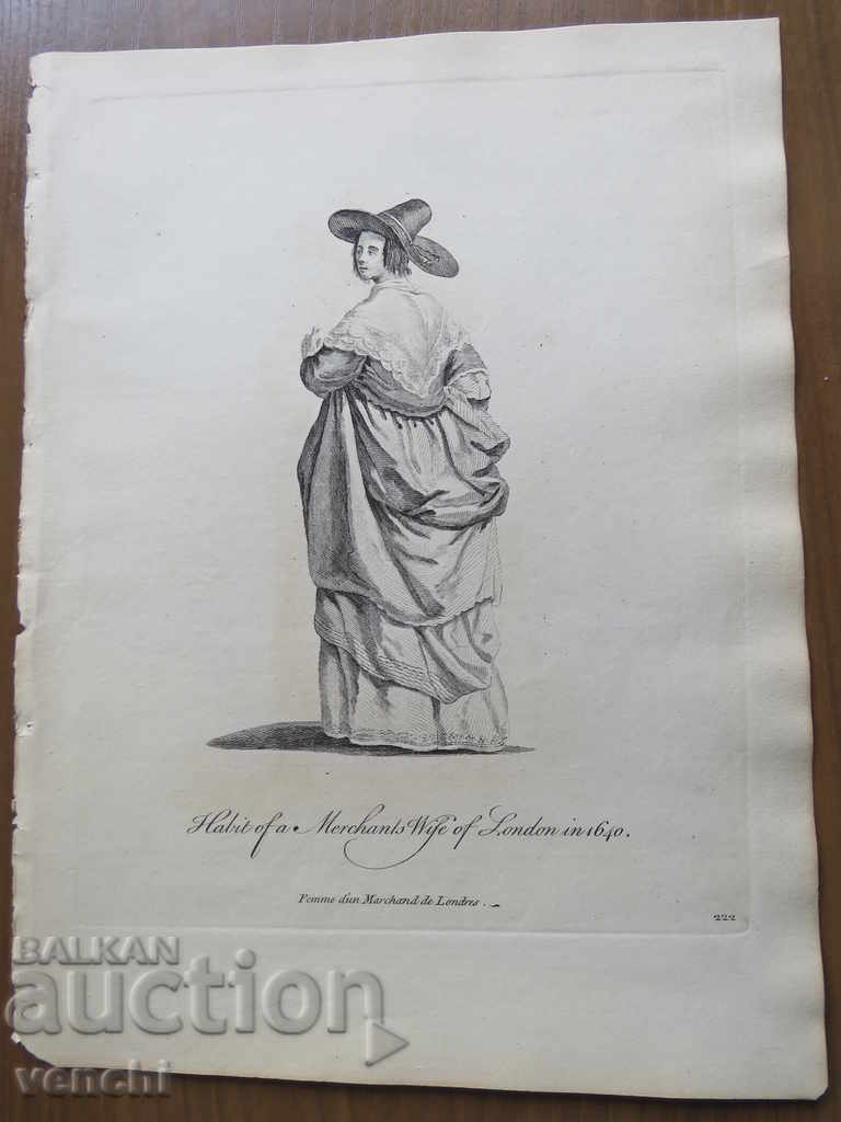 1770 - ENGRAVING - COSTUMES - ORIGINAL with price 34.99 BGN | € 17.89 1770 - ENGRAVING - COSTUMES - ORIGINAL with price 34.99 BGN | € 17.89