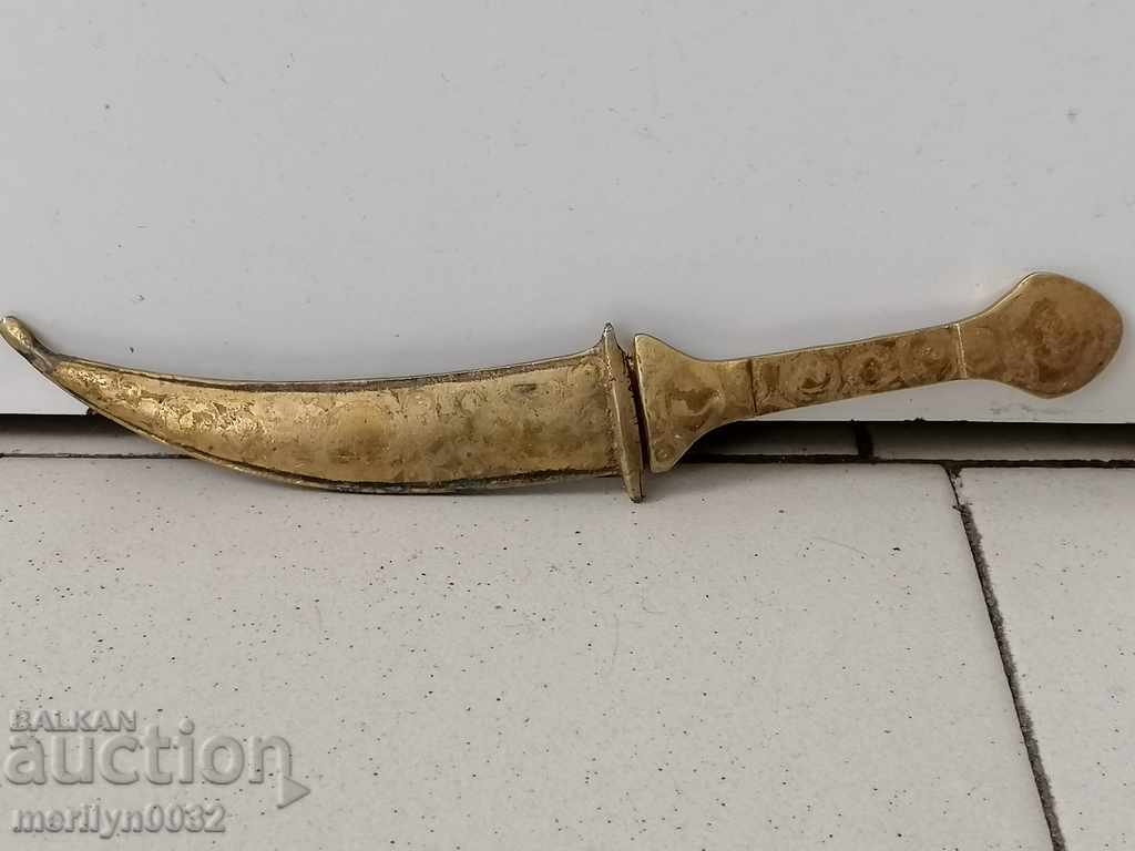 Auction Old bronze dagger knife without blade Auction Old bronze dagger knife without blade