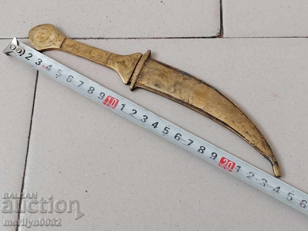 Old bronze dagger knife without blade - 7 Old bronze dagger knife without blade - 7