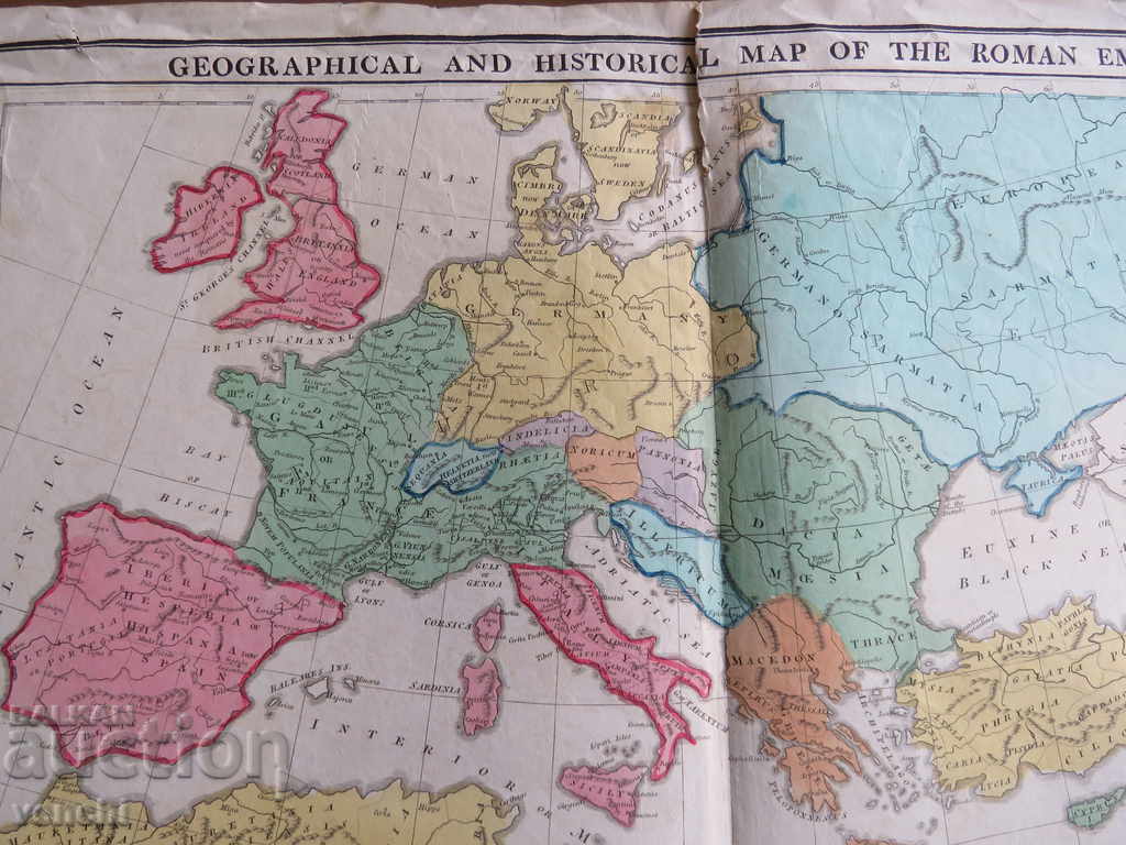 1815 - ROMAN EMPIRE MAP - LARGE - ORIGINAL + with price 69.99 BGN | € 35.79 1815 - ROMAN EMPIRE MAP - LARGE - ORIGINAL + with price 69.99 BGN | € 35.79