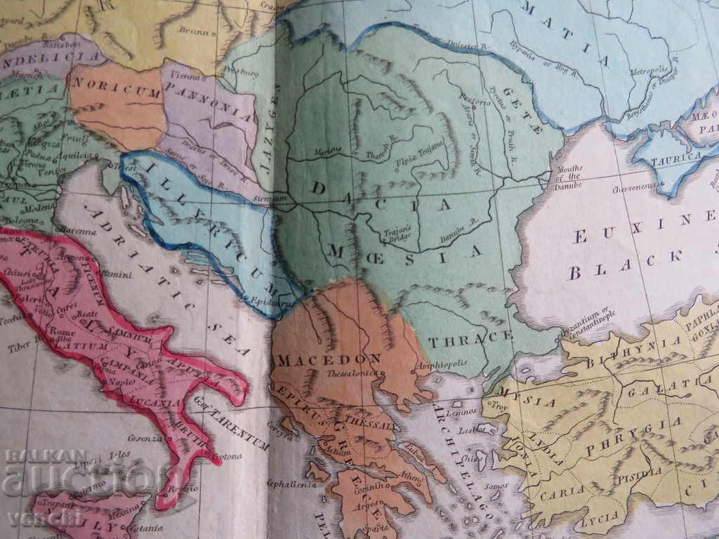 1815 - ROMAN EMPIRE MAP - LARGE - ORIGINAL + - 6 1815 - ROMAN EMPIRE MAP - LARGE - ORIGINAL + - 6