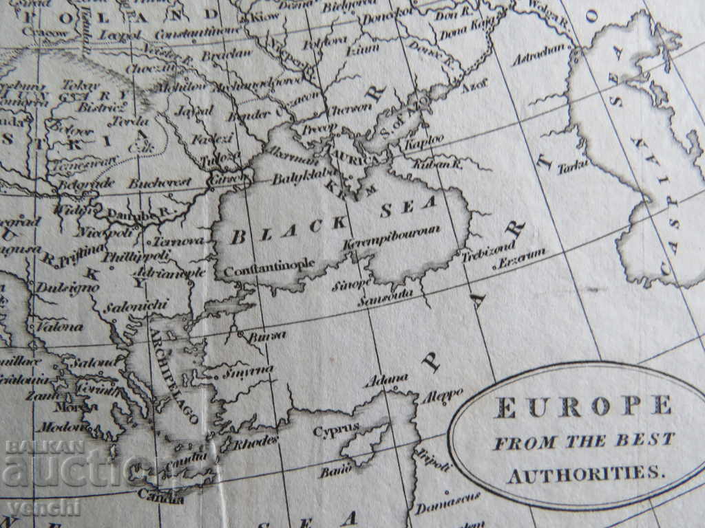 Auction 1820 - MAP OF EUROPE = ORIGINAL + Auction 1820 - MAP OF EUROPE = ORIGINAL +