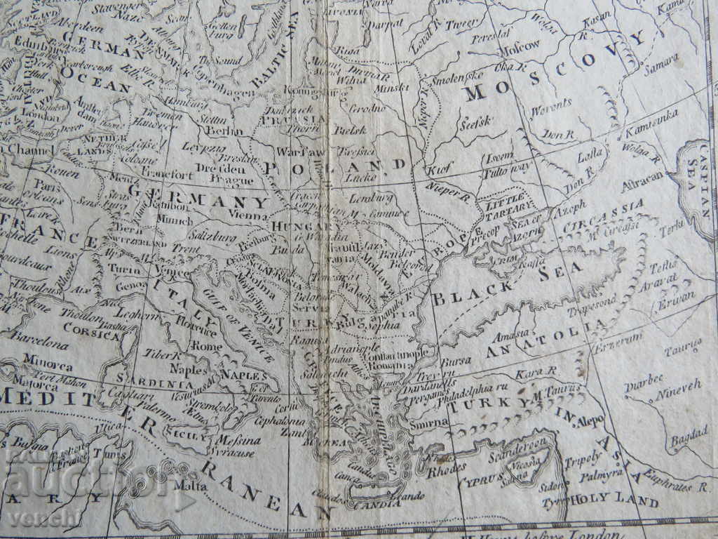 1798 - MAP OF EUROPE = ORIGINAL + with price 39.99 BGN | € 20.45 1798 - MAP OF EUROPE = ORIGINAL + with price 39.99 BGN | € 20.45