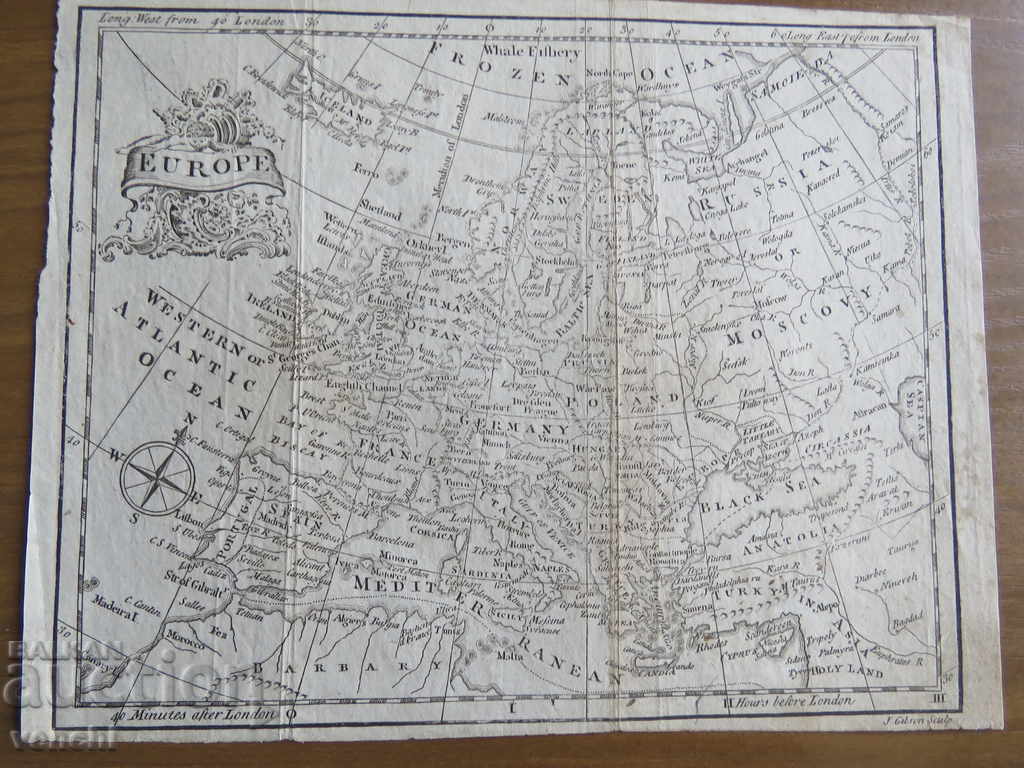 1798 - HARTA EUROPEI = ORIGINAL +
