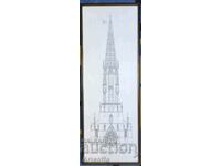 Графика чертеж на катедрала в Фрайбург