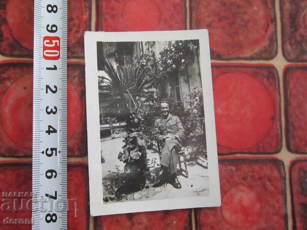 Postcard photo German soldier 3 Reich A30 Original
