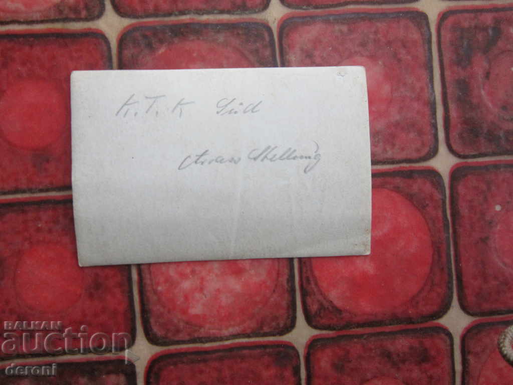 Delivery of Card photo German soldier 1 World Original