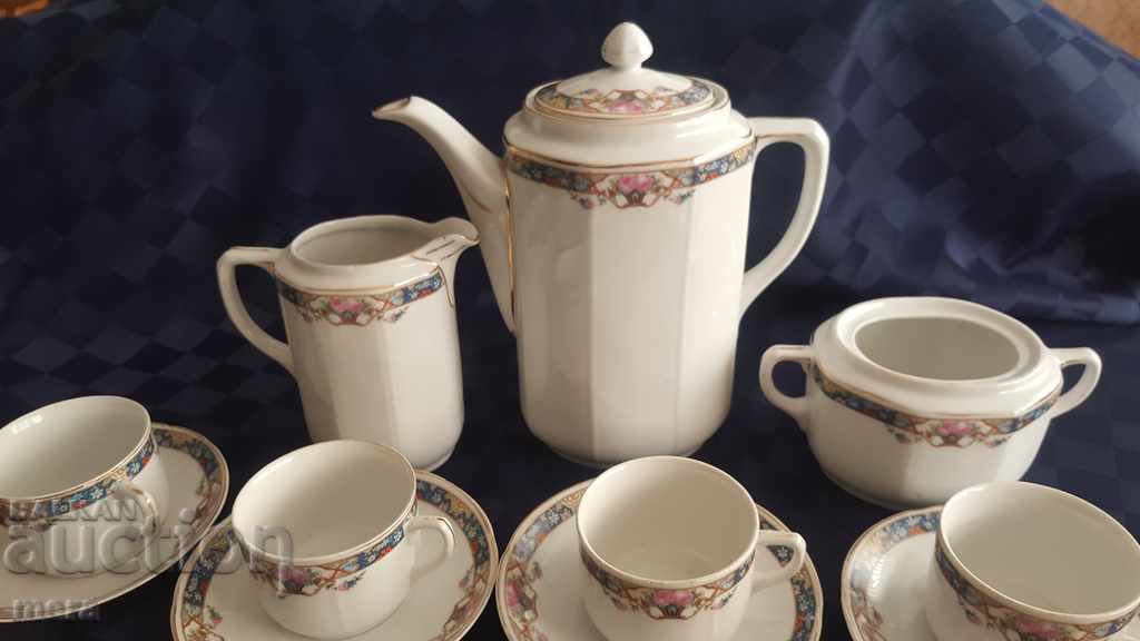 Porcelain antique coffee set with price 130.00 BGN | € 66.47 Porcelain antique coffee set with price 130.00 BGN | € 66.47