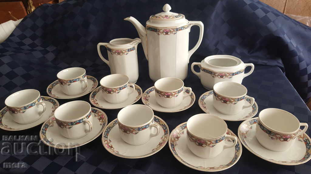Porcelain antique coffee set