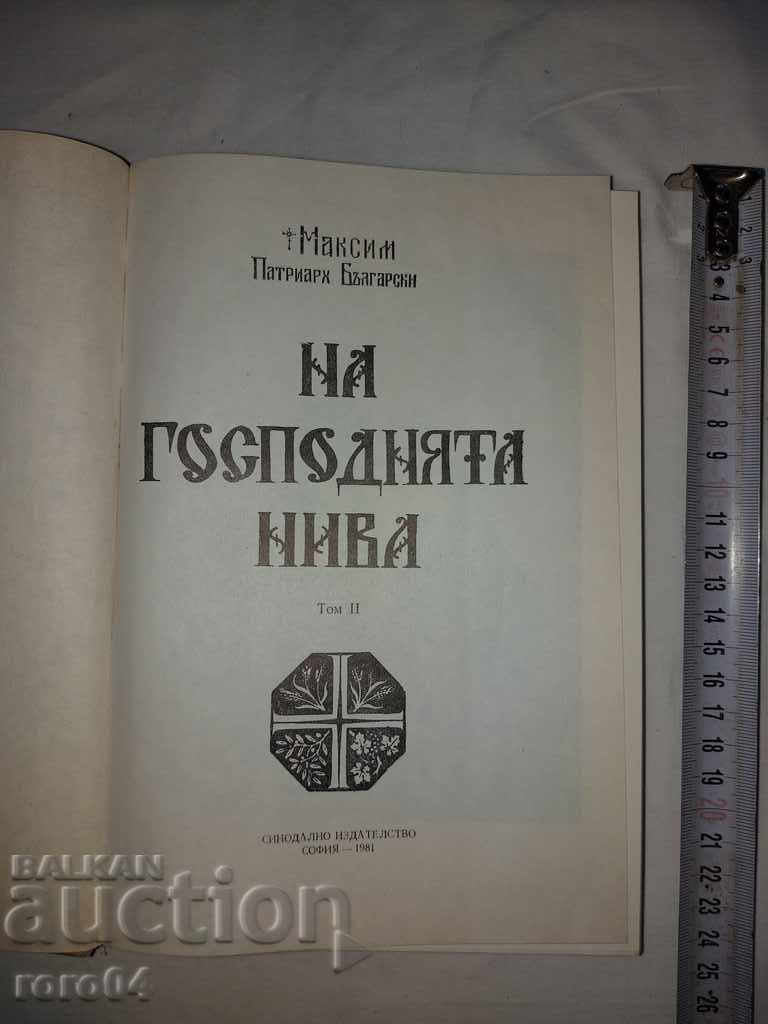 ON THE LORD'S LEVELS - MAXIM PATRIARCH OF BULGARIA with price 35.00 BGN | € 17.90 ON THE LORD'S LEVELS - MAXIM PATRIARCH OF BULGARIA with price 35.00 BGN | € 17.90