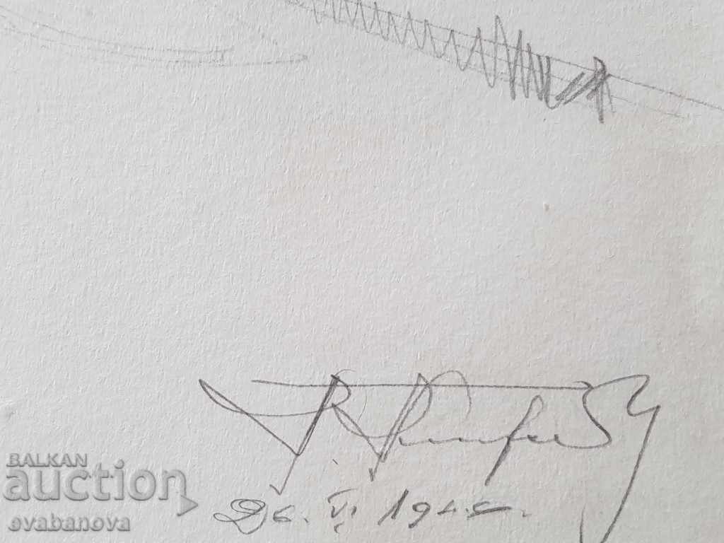 Masterful pencil drawing by Toma S. Petrov The Synodal Palace - 5 Masterful pencil drawing by Toma S. Petrov The Synodal Palace - 5