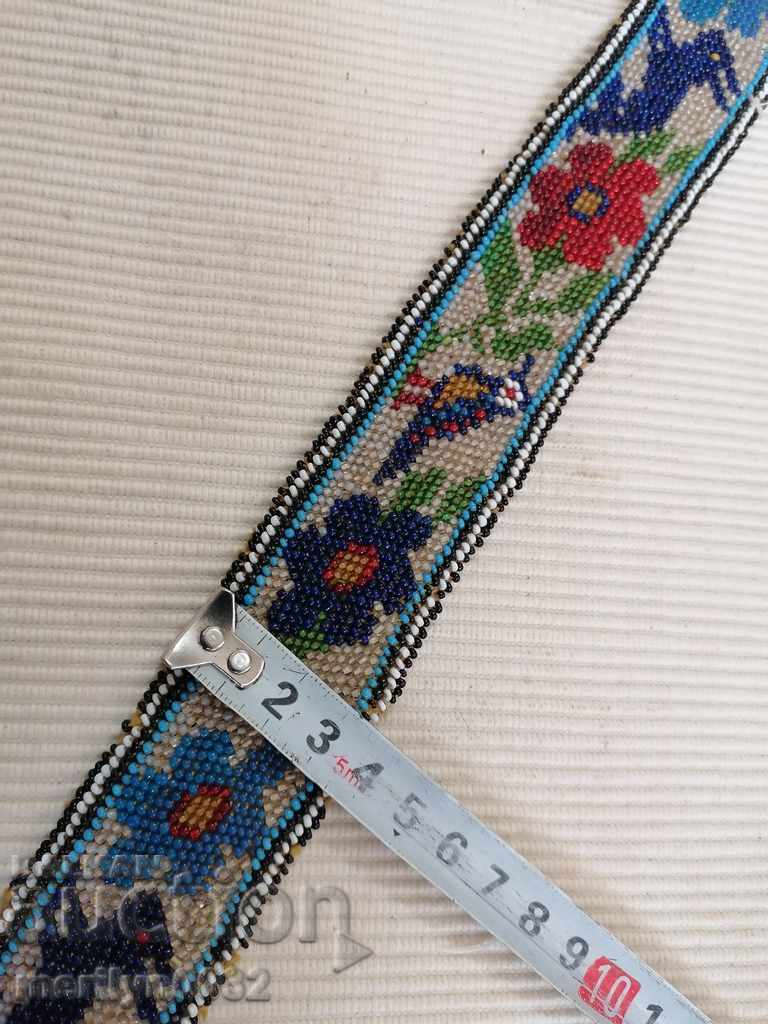 Ζώνη κοστουμιών με χάντρες μπλε ζώνη με χάντρες - 5