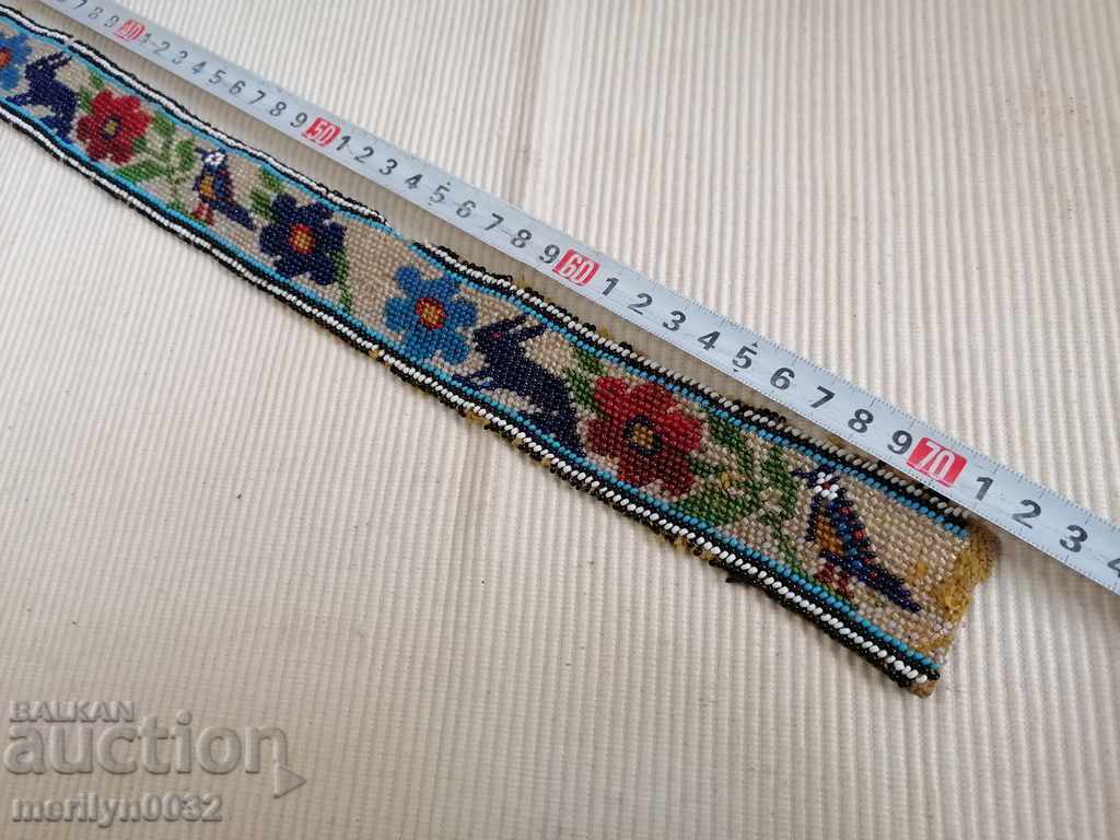 Ζώνη κοστουμιών με χάντρες μπλε ζώνη με χάντρες - 6